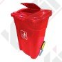 AKC Plastic Trash Bin | 120LTR | RED